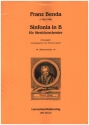 Sinfonia in B fr Streichorchester Stimmensatz
