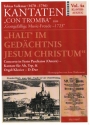 Halt' im Gedchtnis Jesum Christum fr Alt, Trompete und Orgel (Klavier) Klavierauszug mit Sologesang und Solotrompete