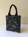 Stoff-Nylon-Tasche Komponisten schwarz 27x27x10cm (mit Trageschlaufen, Innentasche, Klettverschluss, wasserabweisend)