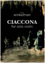 Ciaccona for solo violin