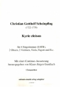Kyrie Eleison fr 4 Singstimmen, 2 Oboen, 2 Violinen, Viola, Fagott und Bc Chorpartitur