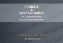 Chorle und Sakrale Musik fr 4 Blechblasinstrumente Partitur und Stimmen
