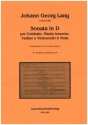 Sonata in D per cembalo, flauto traverso, violino e violoncello (viola) partitura et parti