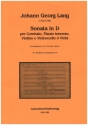 Sonata in D per cembalo, flauto traverso, violino e violoncello (viola) partitura et partie