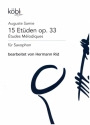 15 Et�den op.33 f�r Saxophon