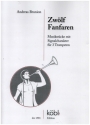 12 Fanfaren - Musikst�cke mit Signalcharakter f�r 3 Trompeten in B/C Partitur und Stimmen