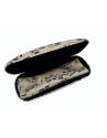 Brillenetui Notenzeilen creme mit Mikrofasertuch Hardcase: 16,5 x 6,5 x 3,5 cm / Putztuch: 15 x 18 cm