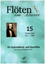 Flten im Duett Band 15 fr Sopranblockflte und Querflte Spielpartitur und Stimme