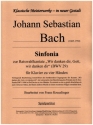 Sinfonia BWV29 fr Klavier zu 4 Hnden Spielpartitur