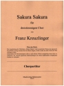 Sakura Sakura fr 3 stg. gem Chor a cappella Chorpartitur