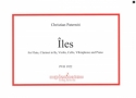 Iles for flute, clarinet in Bb, violin, cello, vibraphone and piano score and parts