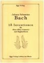 15 Inventionen fr Oboe (Oboe d'amore) und Englischhorn Spielpartitur und Stimme