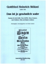 Das ist je gewisslich wahr fr Soli (SAB), gem Chor, Oboe d'amore, 2 Violinen, Viola und Bc Partitur