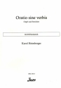 Oratio sine verbis fr Orgel und Streicher Kontrabass