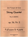 String Quartet op.36 Nr.2 for 2 violins, viola and violoncello score and parts