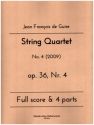 String Quartet op.36 Nr.4 for 2 violins, viola and violoncello score and parts