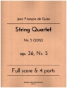String Quartet op.36 Nr.5 for 2 violins, viola and violoncello score and parts