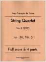 String Quartet op.36 Nr.8 for 2 violins, viola and violoncello score and parts