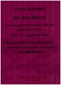 An den Mond fr Sopran, 2 Klarinetten und Fagott (3 Bassetthrner) Partitur und Stimmen