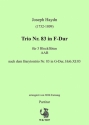 Trio Nr.83 in F-Dur fr 3 Blockflten (AAB) Partitur und Stimmen