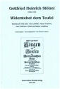 Widerstehet dem Teufel fr Soli (TB), gem Chor, Oboe d'amore, 2 Violinen, Viola und Bc Partitur