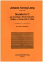 Sonata in C fr Cembalo, Flte, Violine, Violoncello oder Viola Partitur und Stimmen