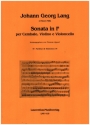 Sonata in F fr Cembalo, Violine und Violoncello Partitur und Stimmen