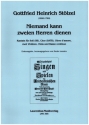 Niemand kann zweien Herren dienen fr Soli (SB), gem Chor, Oboe d'amore, 2 Violinen, Viola und Bc Partitur