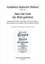 Also hat Gott die Welt geliebet fr Soli (STB), gem Chor, 2 Oboi d'amore, VdG, 2 Violinen, Viola, Bc Partitur