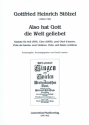 Also hat Gott die Welt geliebet fr Soli (STB), gem Chor, 2 Oboi d'amore, VdG, 2 Violinen, Viola, Bc Partitur