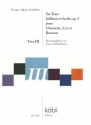 6 Trios brillants et faciles op.2- Trio no.3 pour clarinette, cor et bassoon partition et parties