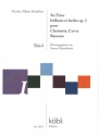 6 Trios brillants et faciles op.2- Trio no.1 pour clarinette, cor et bassoon partition et parties