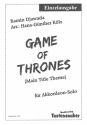 Game of Thrones (Main Title Theme) fr Akkordeon solo Einzelausgabe