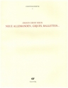 Neue Allemanden, Giques, Balletten fr 2-3 Violinen, Violone und Bc Partitur