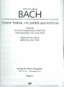 Unsere Trbsal, die zeitlich und leicht ist fr gem Chor und Orgel Orgel
