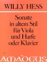 Sonate im alten Stil op.135 fr Viola und Harfe (Klavier)