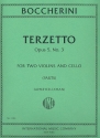 Terzetto op.5,3 fr 2 Violinen und Violoncello Stimmen