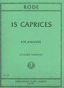 15 Caprices for bassoon