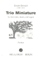 Trio miniature fr Klarinette, Horn und Fagott Spielpartitur