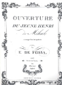 Ouverture de l'opra Le jeune Henri for 2 guitars parts,  reprint