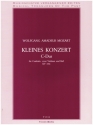 Kleines Konzert C-Dur KV336 fr Cembalo (Klavier), 2 Violinen und Bass Partitur (= Cembalo)