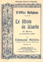 Le mois de Marie pour orgue (harmonium)