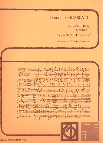 Sinfonia no.1 pour orchestre de chambre partition et parties