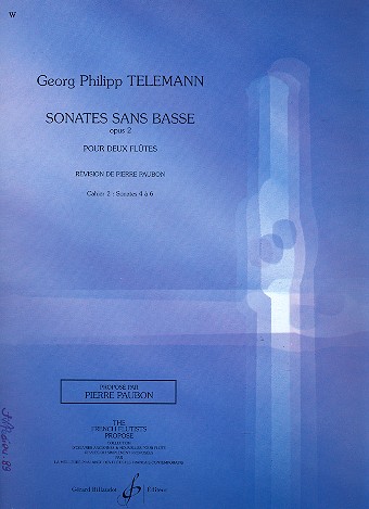 Sonates sans basse op.2 pour 2 fl�tes partition
