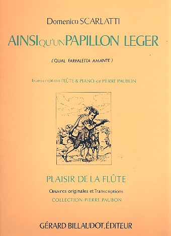 Ainsi qu'un papillon leger pour flute et piano