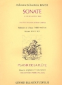 Sonate sol mineur BWV1020 pour flute traversiere et bc