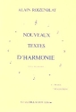 Nouveaux textes d'harmonie vol.1 textes (vocaux, instrumentaux)