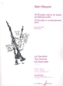 10 tudes dans le style contemporain pour clarinette