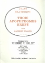 3 Apophtegmes brefs pour hautbois et piano