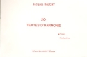 20 Textes d'harmonie textes